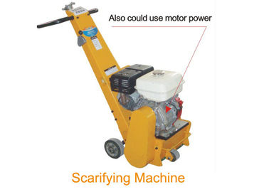 Beton için 5.5HP Honda el itme / benzin Zemin Scarifying Makinesi